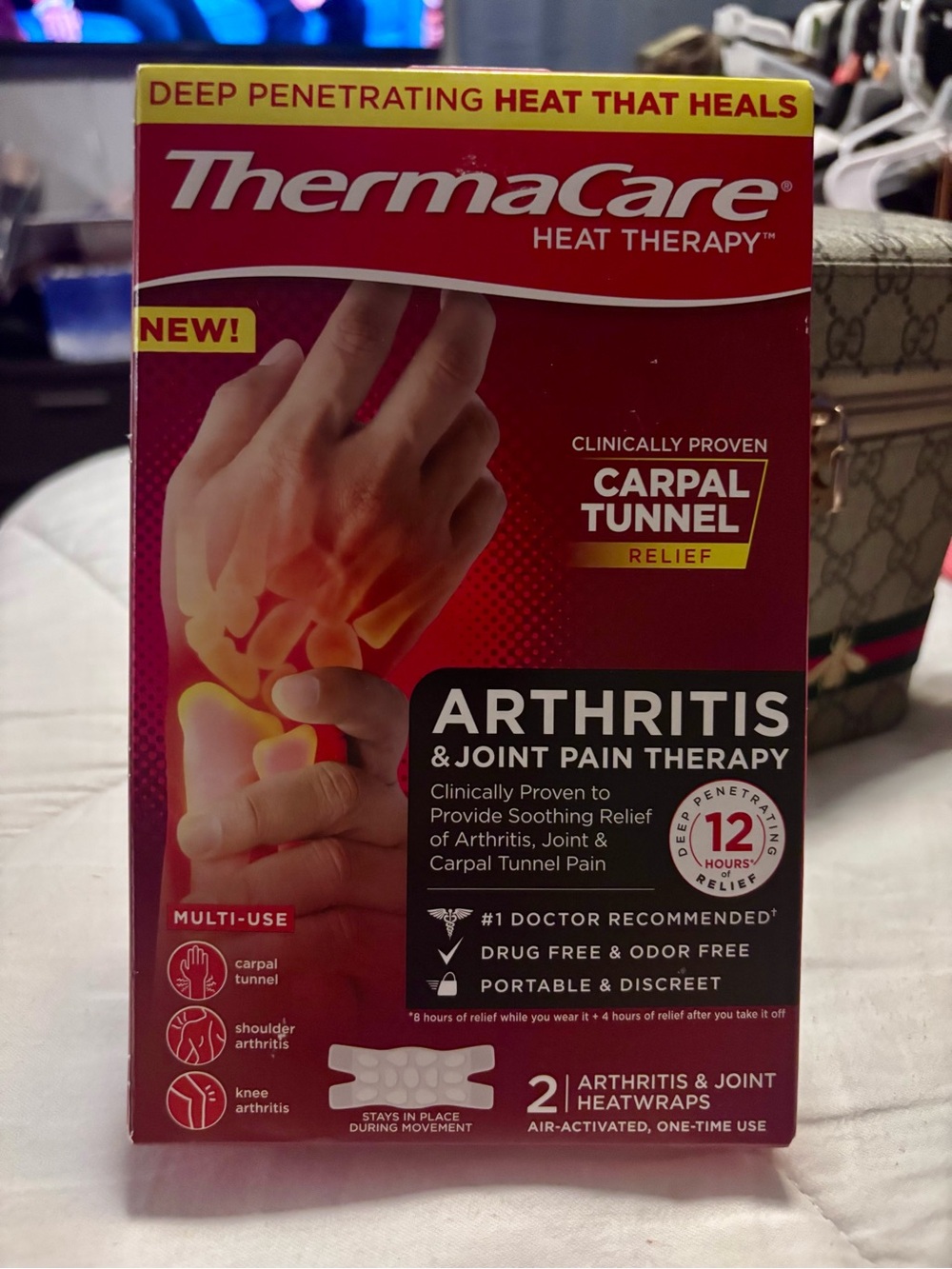 New! Thermacare Heat Therapy 2 Arthritis and joint pain therapy Heatwraps